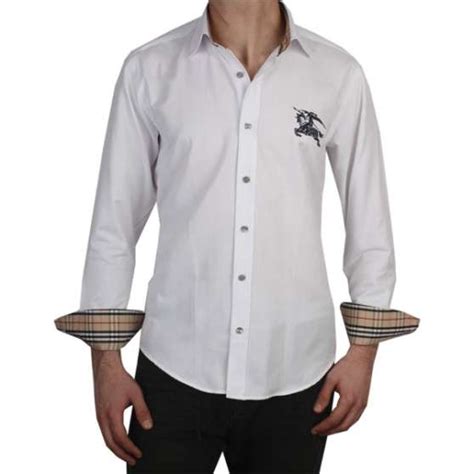 chemise blanche burberry homme|Men’s Designer Shirts .